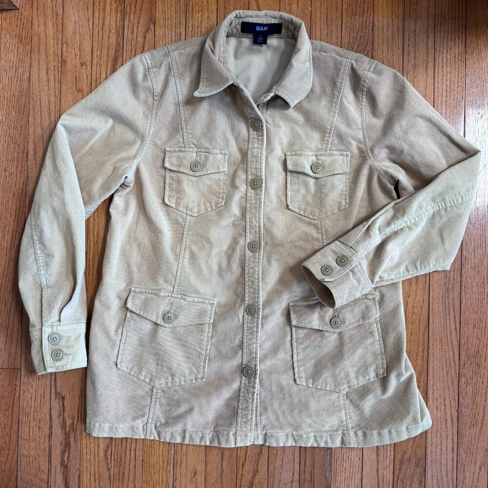 GAP Men’s Tan Corduroy Chore Jacket • Size L • Heritage Workwear
